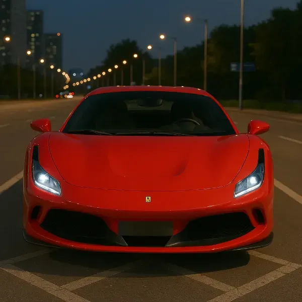 페라리 488 스파이더 사고대차, 렌트 차량 사진